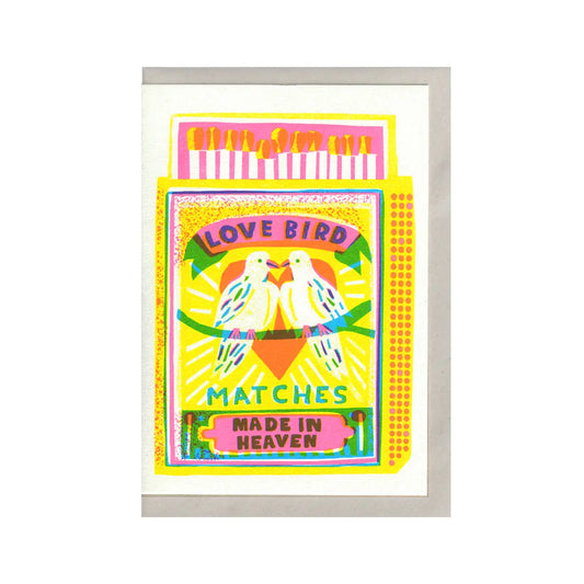 THE PRINTED PEANUT Love Birds Card