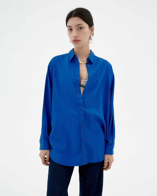 THINKING MU Gia Hemp Blouse