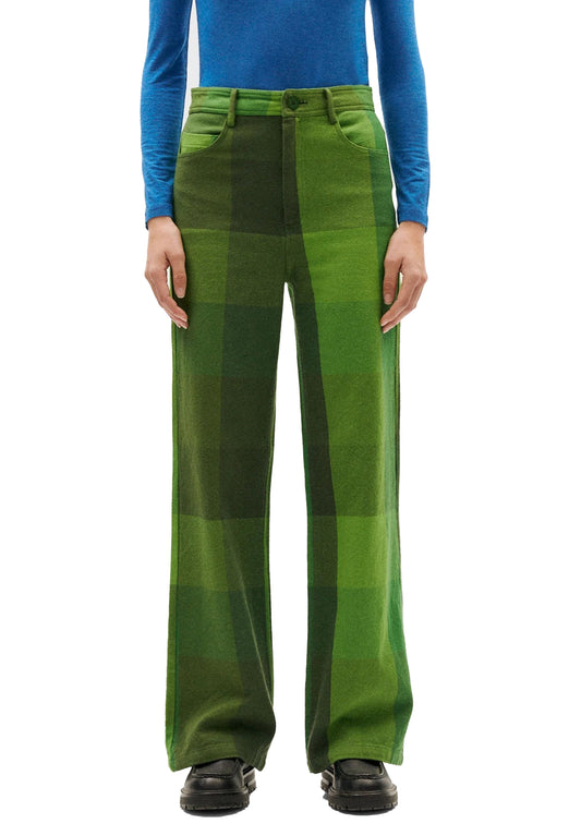 THINKING MU Blanket Trousers Green