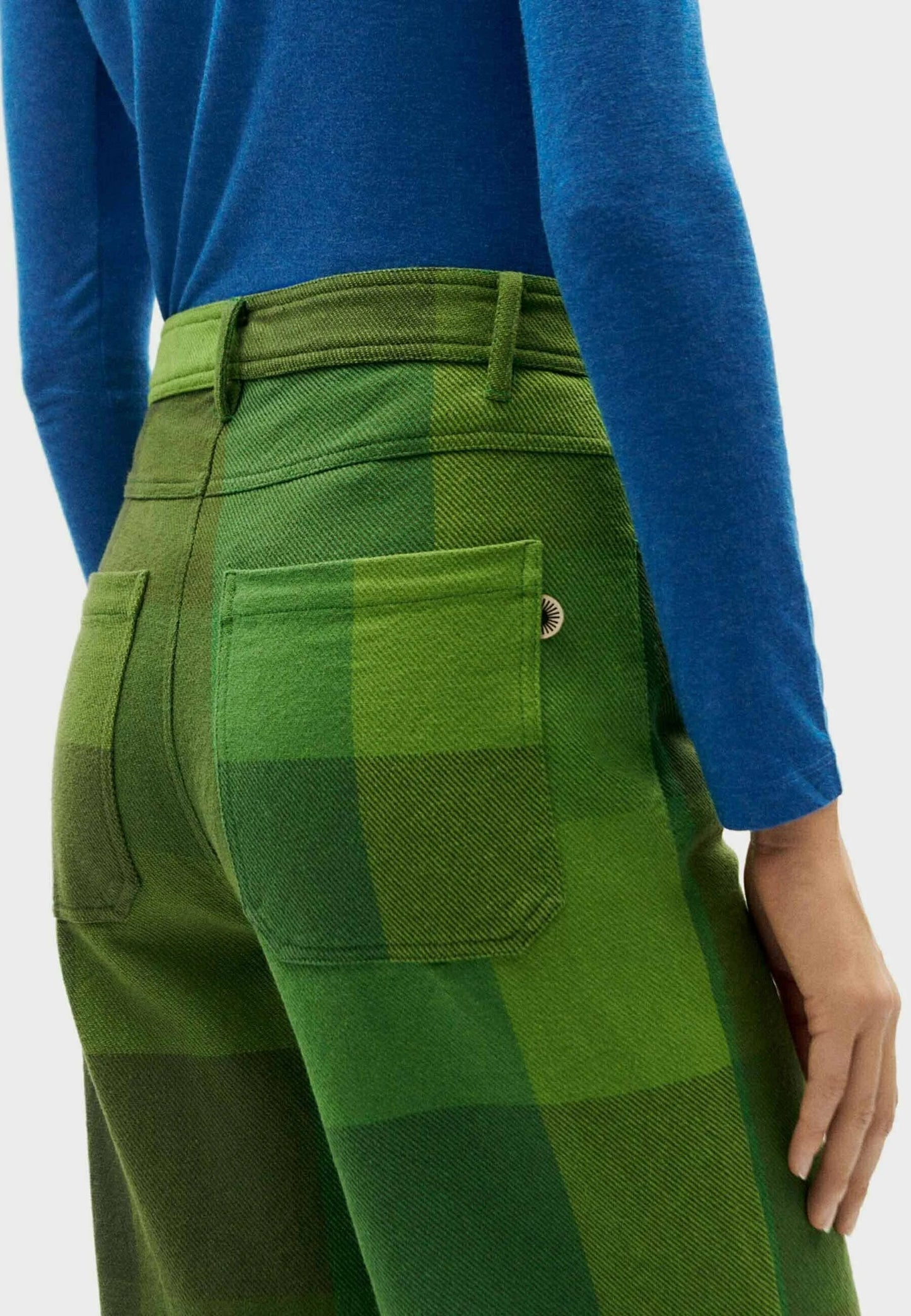 THINKING MU Blanket Trousers Green