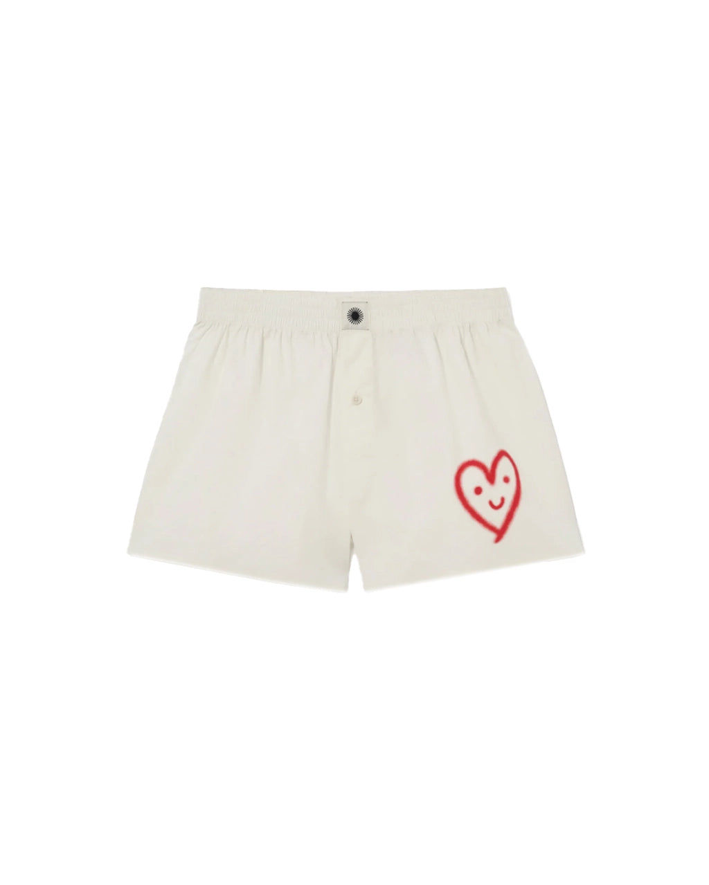 THINKING MU White Cutre Heart Boxers