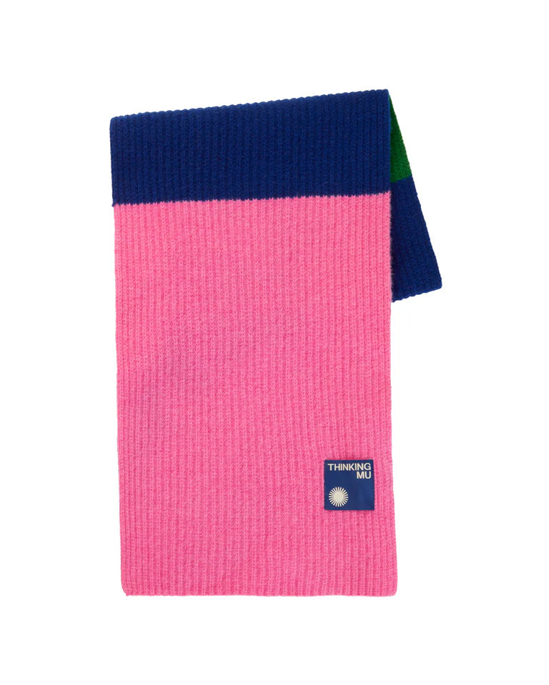 THINKING MU Ghede Scarf Pink