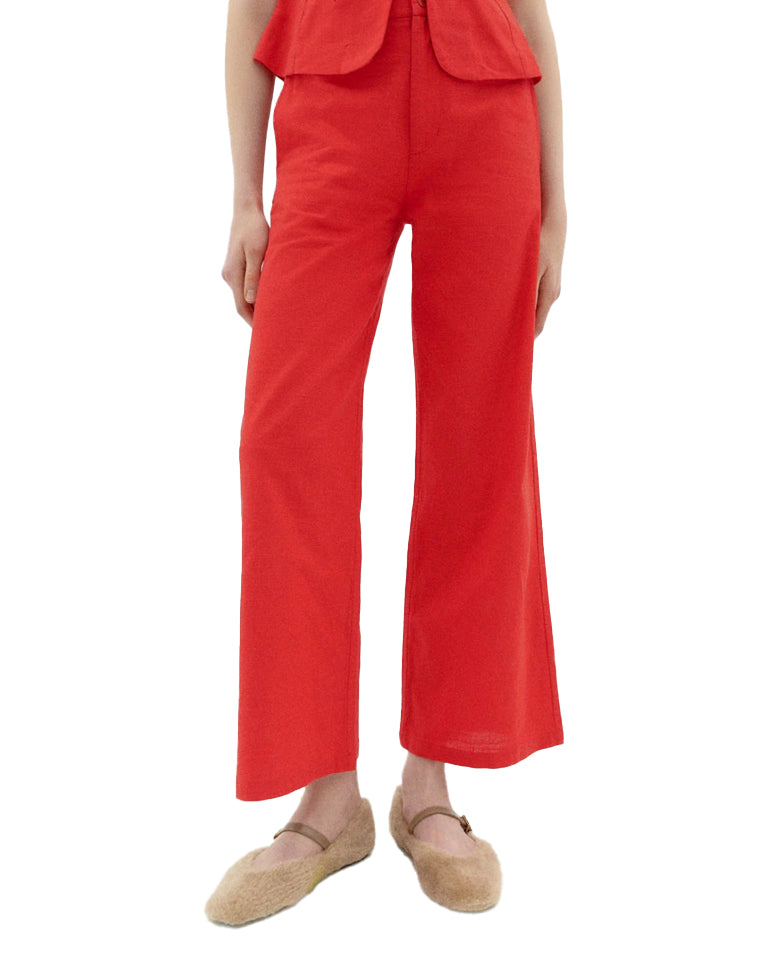 THINKING MU Red Karina Pants