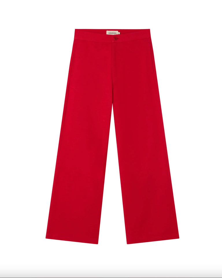 THINKING MU Red Karina Pants