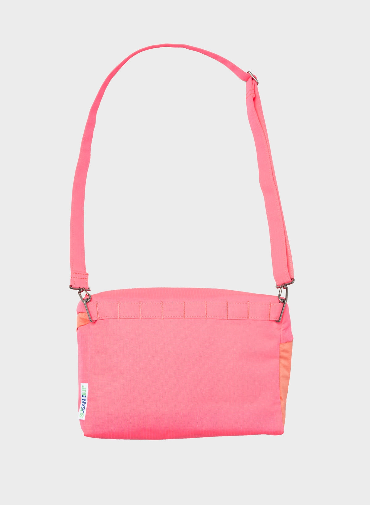 SUSAN BIJL Fluo Pink & Coral Medium Bum Bag