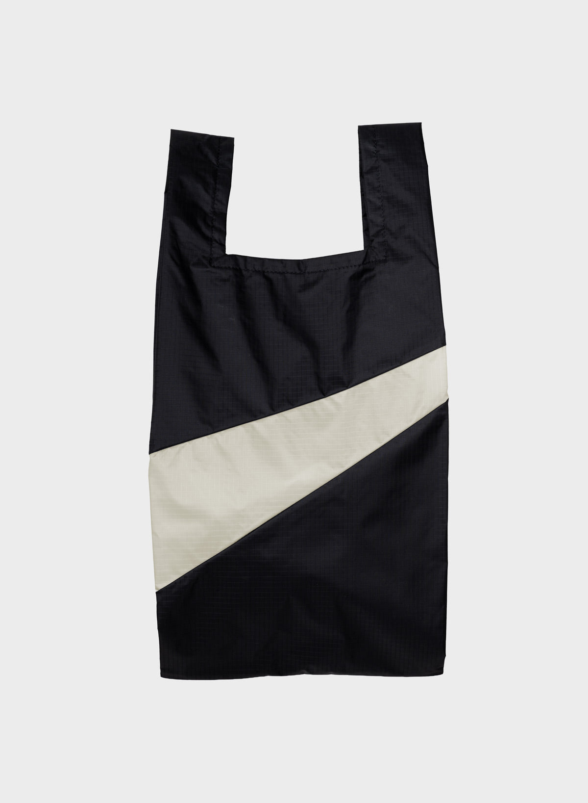 SUSAN BIJL Black & Tornado Medium Shopping Bag