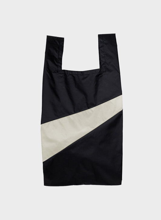 SUSAN BIJL Black & Tornado Medium Shopping Bag