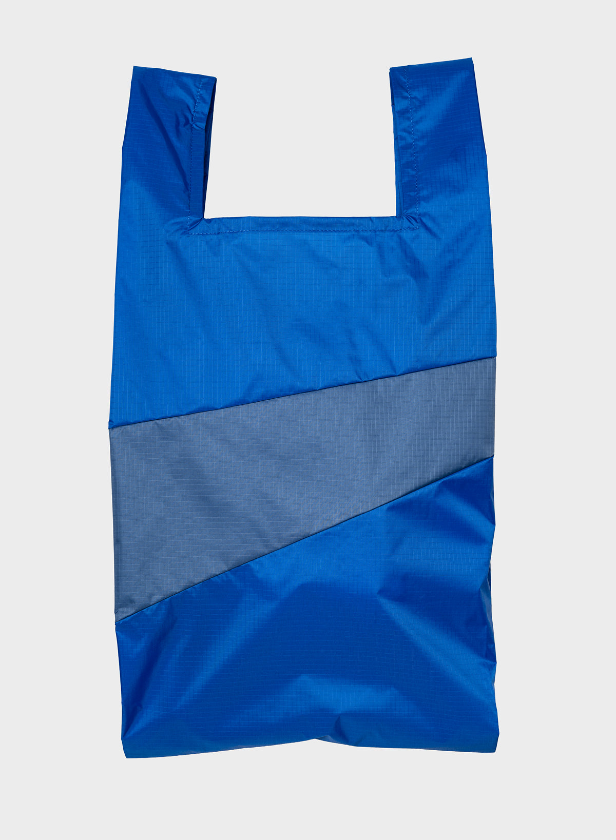 SUSAN BIJL Blue & Dark Petrol Large Shopping Bag