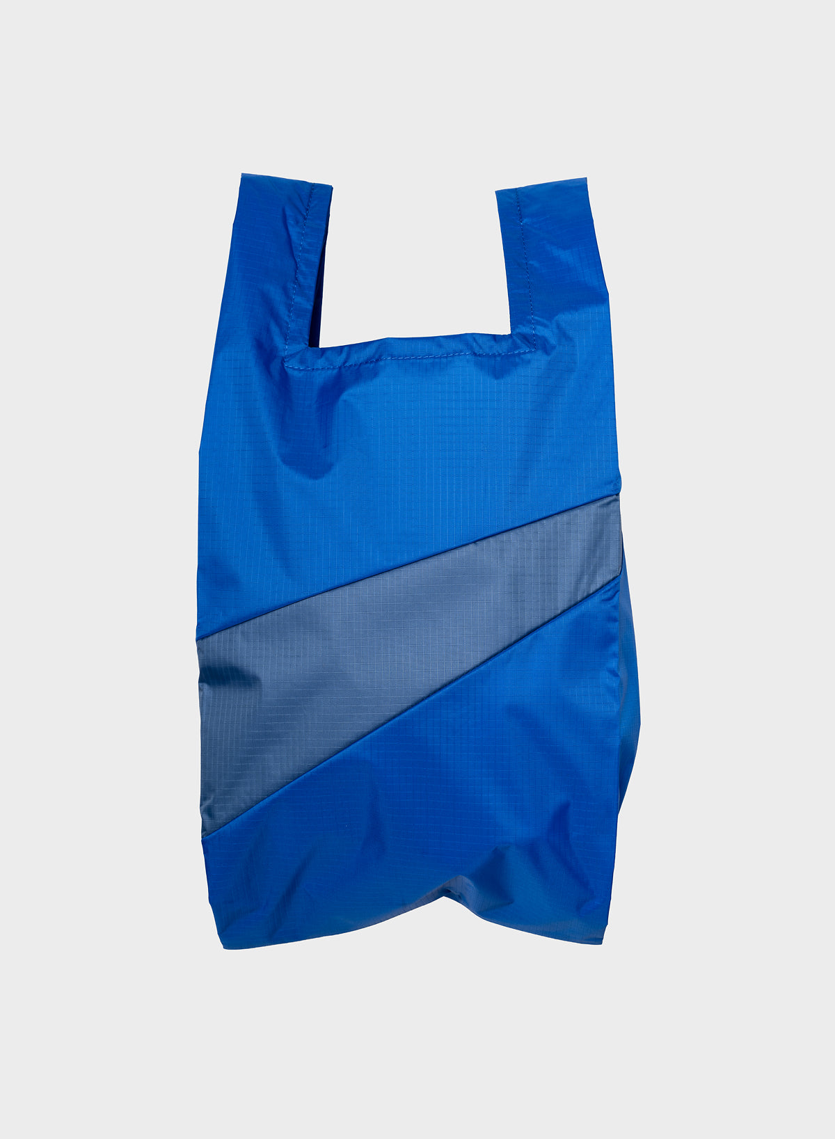 SUSAN BIJL Blue & Dark Petrol Medium Shopping Bag