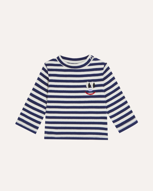 THE CAMPAMENTO Baby Blue Stripes Tshirt