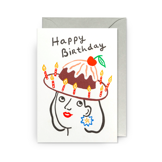 MARIE ASSÉNAT Cake Hat Card