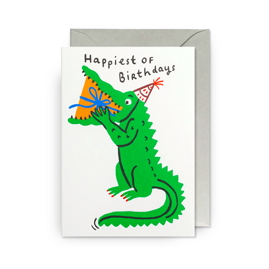 MARIE ASSÉNAT Birthday Crocodile Card