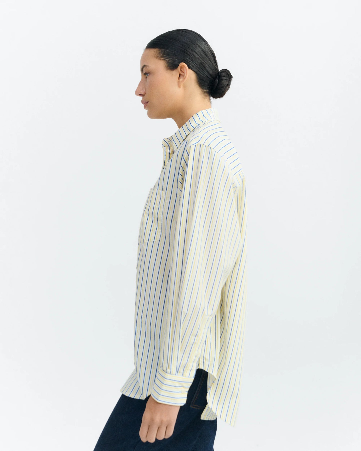 THINKING MU Colliure Stripes Odelia Shirt