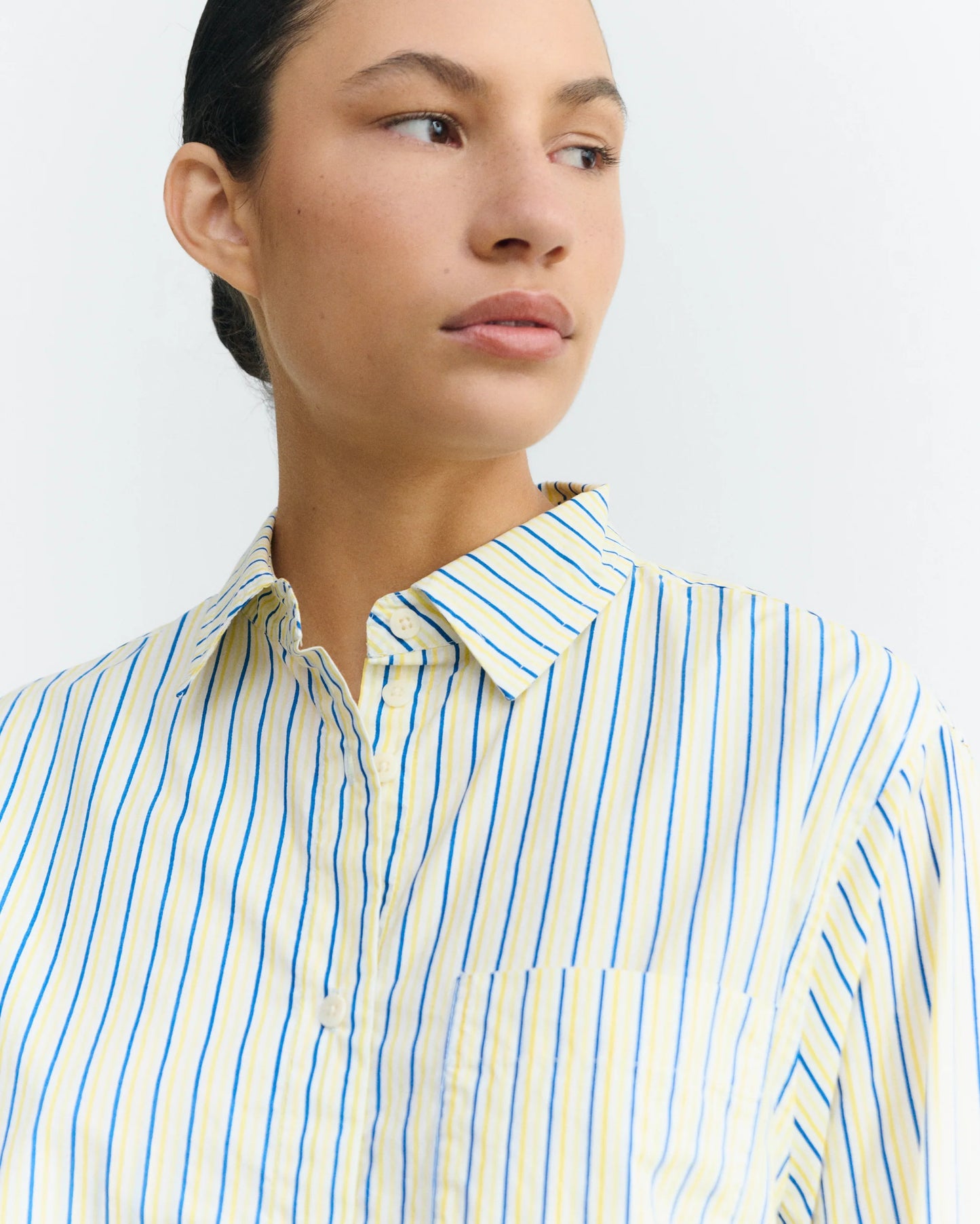THINKING MU Colliure Stripes Odelia Shirt