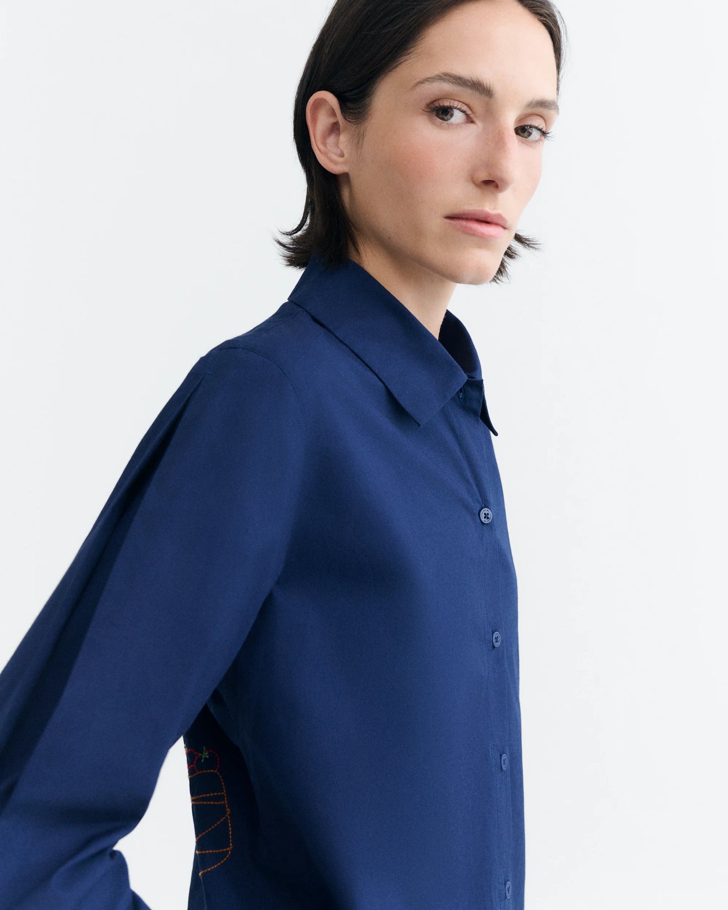 THINKING MU Duna Hand Embroidered Blouse