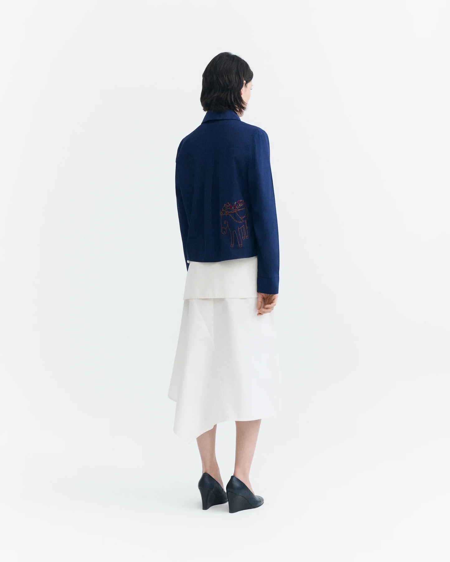 THINKING MU Duna Hand Embroidered Blouse