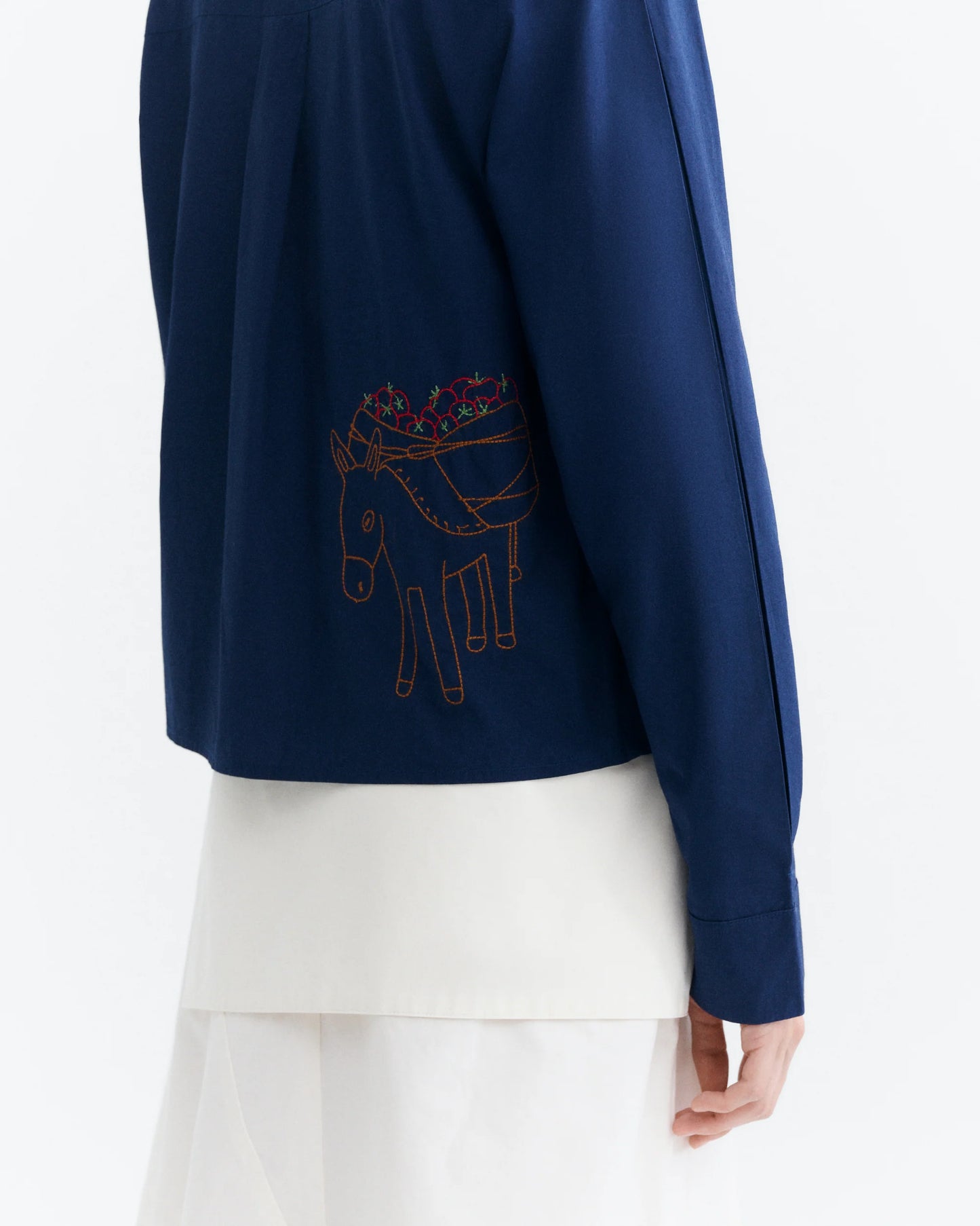 THINKING MU Duna Hand Embroidered Blouse