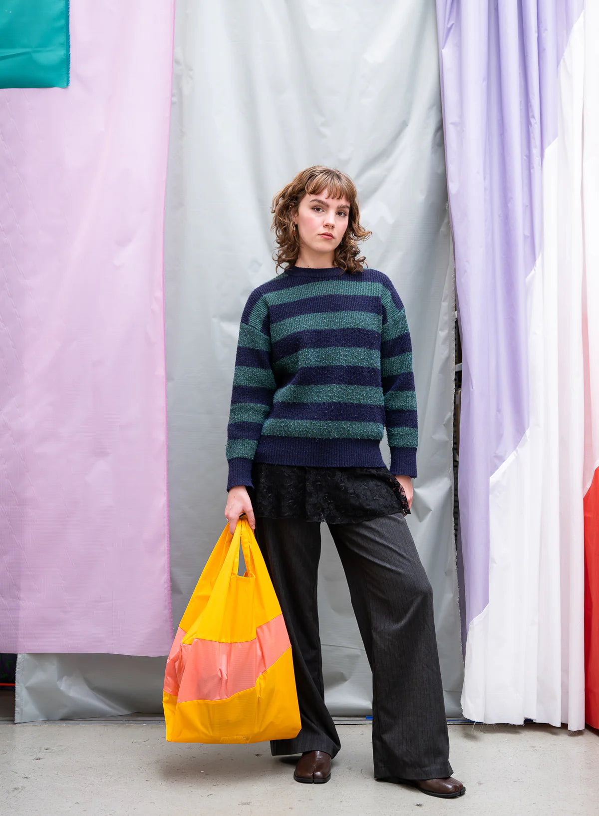 SUSAN BIJL Cleese & Coral Large Shopping Bag