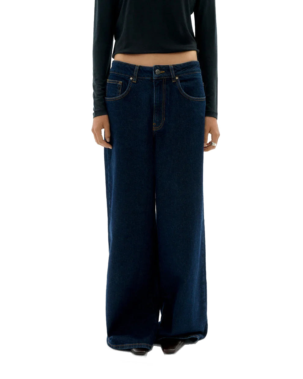 THINKING MU Hedda Jeans Dark Denim