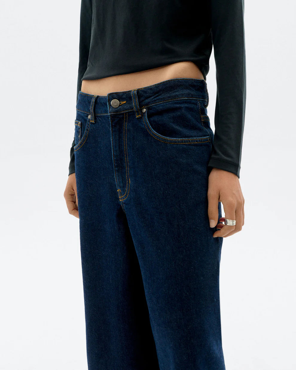 THINKING MU Hedda Jeans Dark Denim