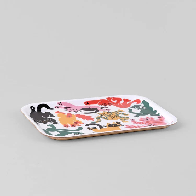 CARI VANDER YACHT Rectangle Cats Tray