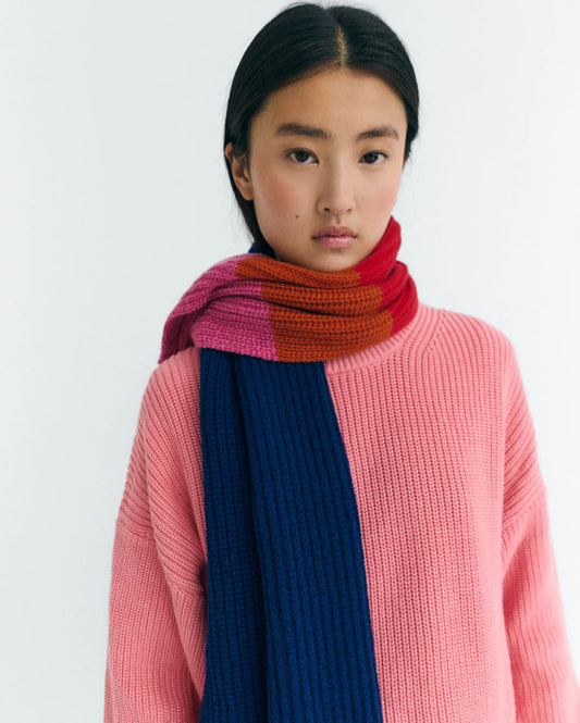 THINKING MU Ghede Scarf Pink