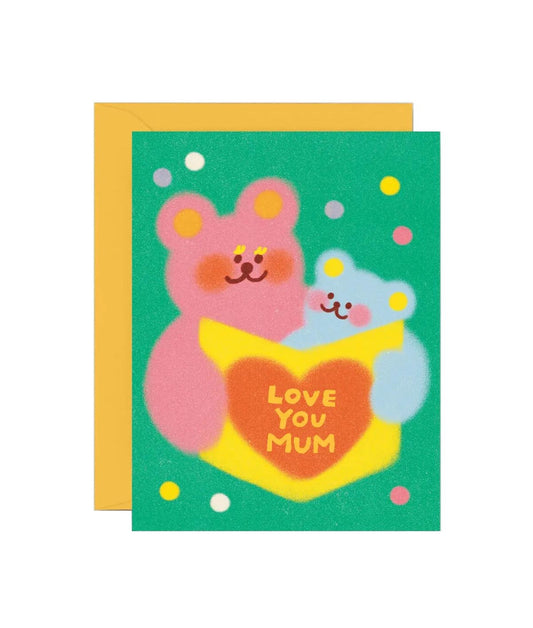 ZOEY KIM Mum Bear Card