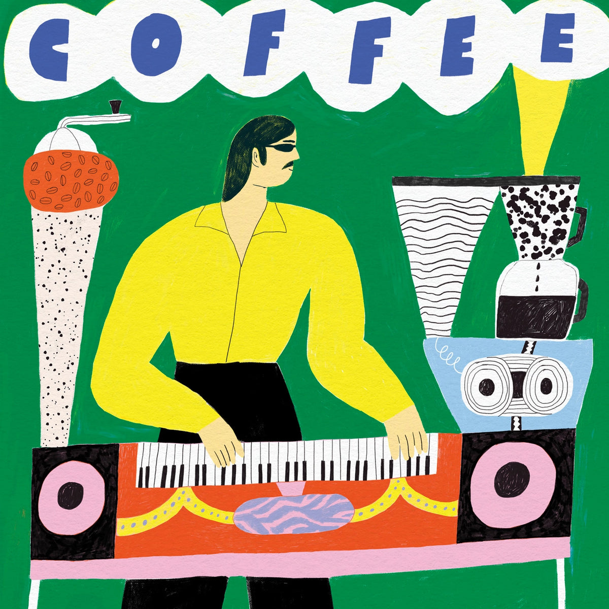 DANS LES DENTS Coffee Machine Print