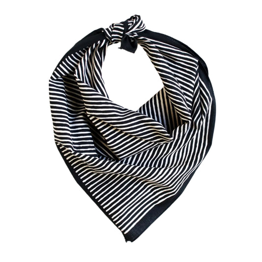 ABRACADANA Black Striped Bandana