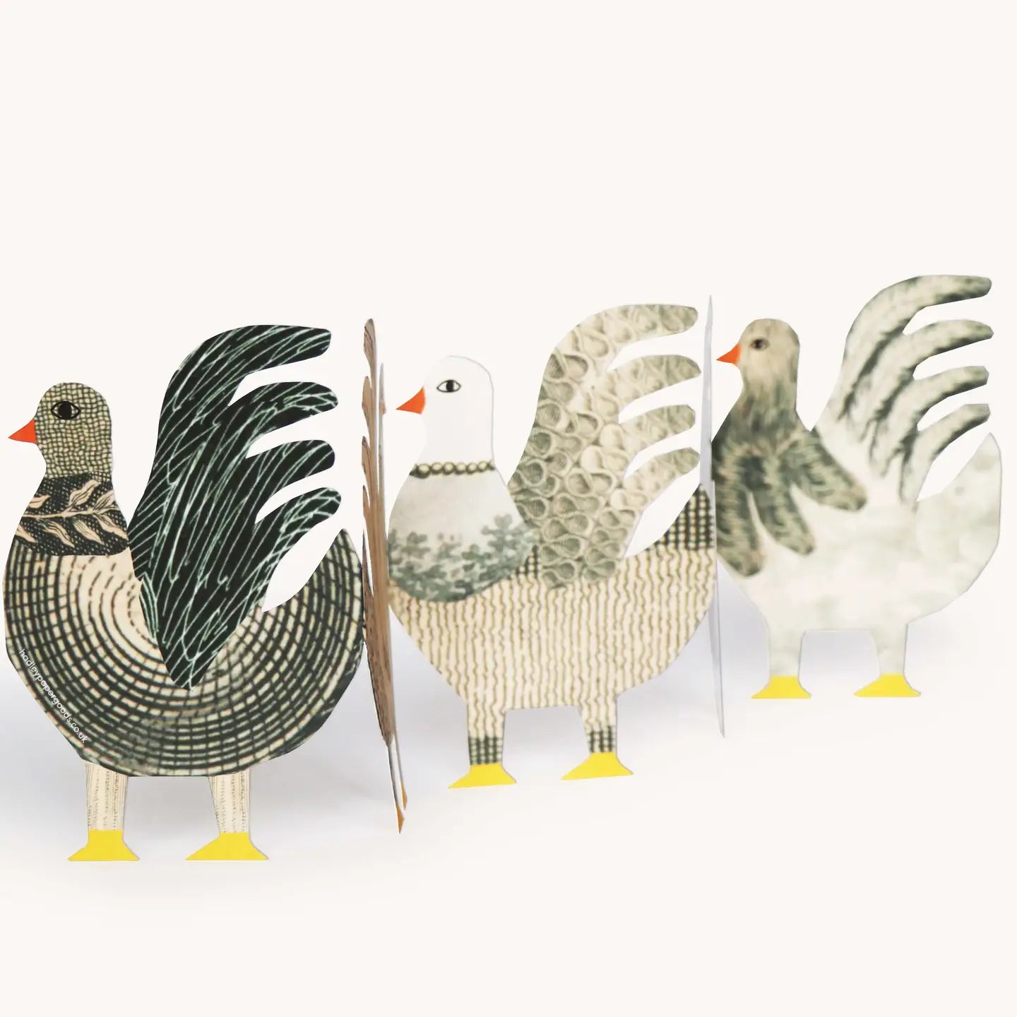 HADLEY PAPER GOODS Chickens Concertina Card