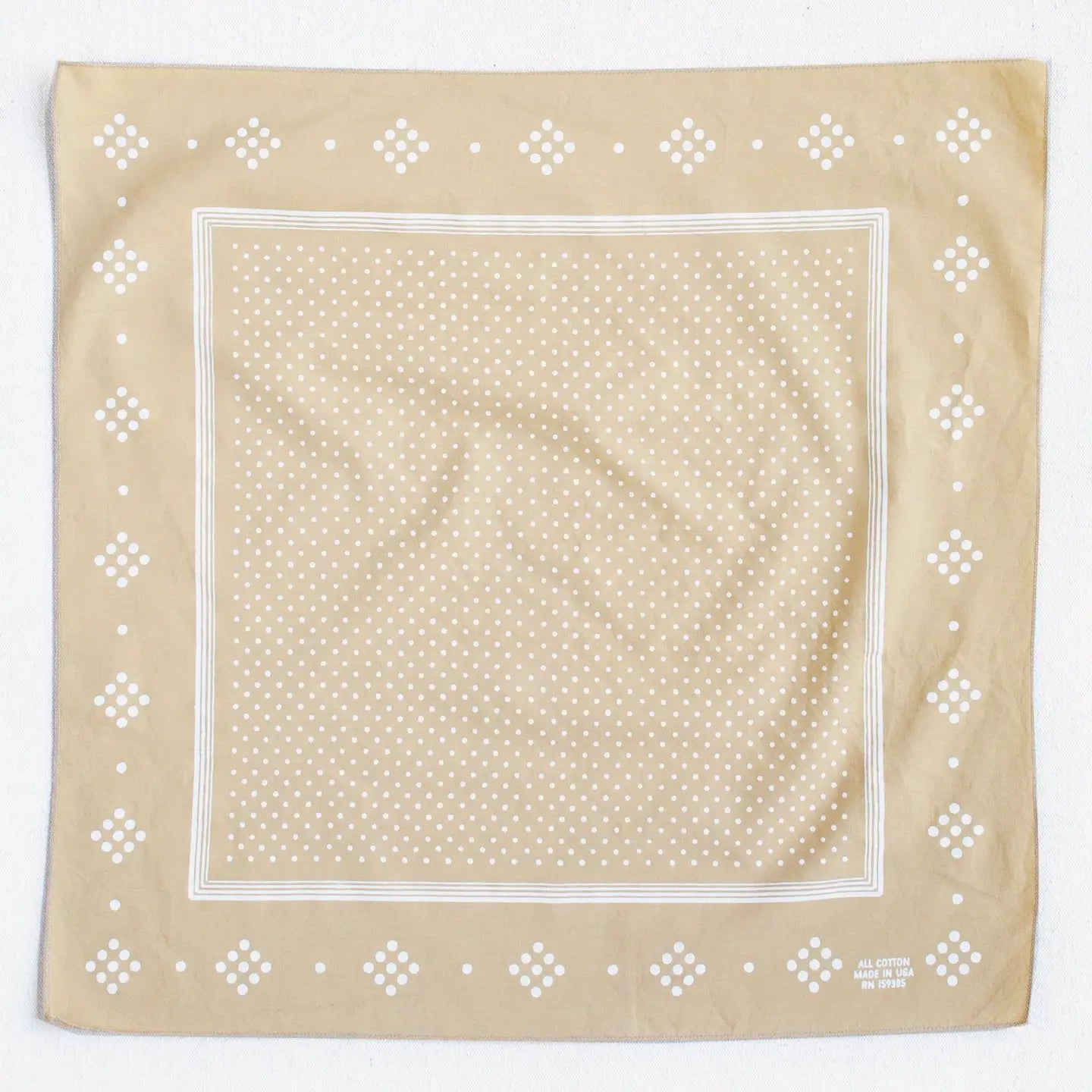 ABRACADANA Sand Polka Dot Bandana