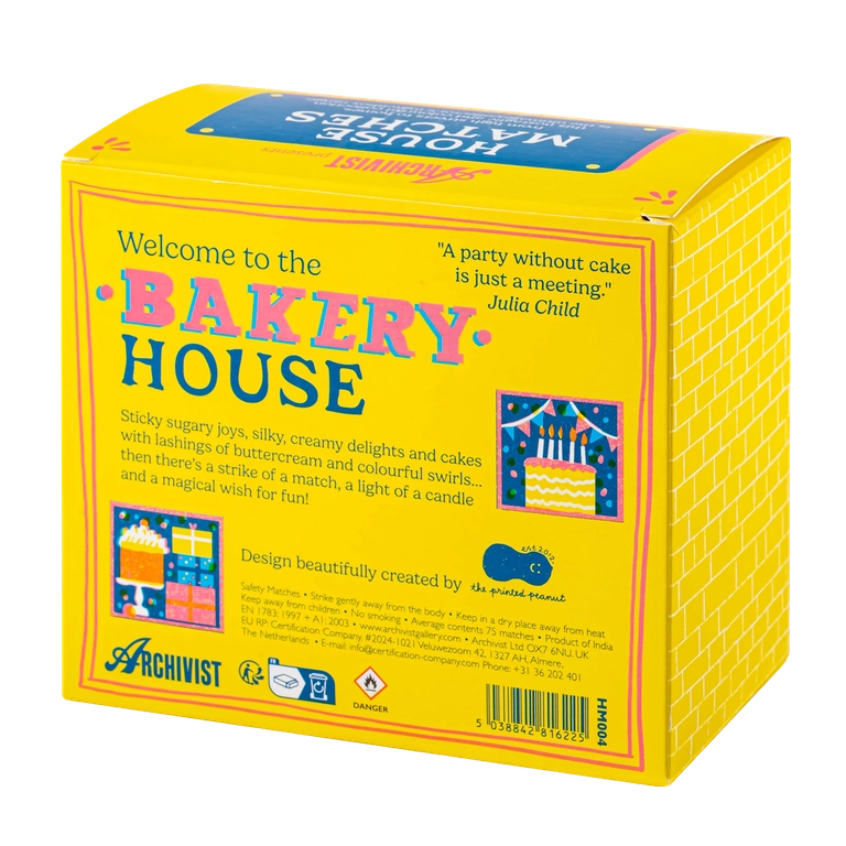 ARCHIVIST GALLERY Bakery House Matches