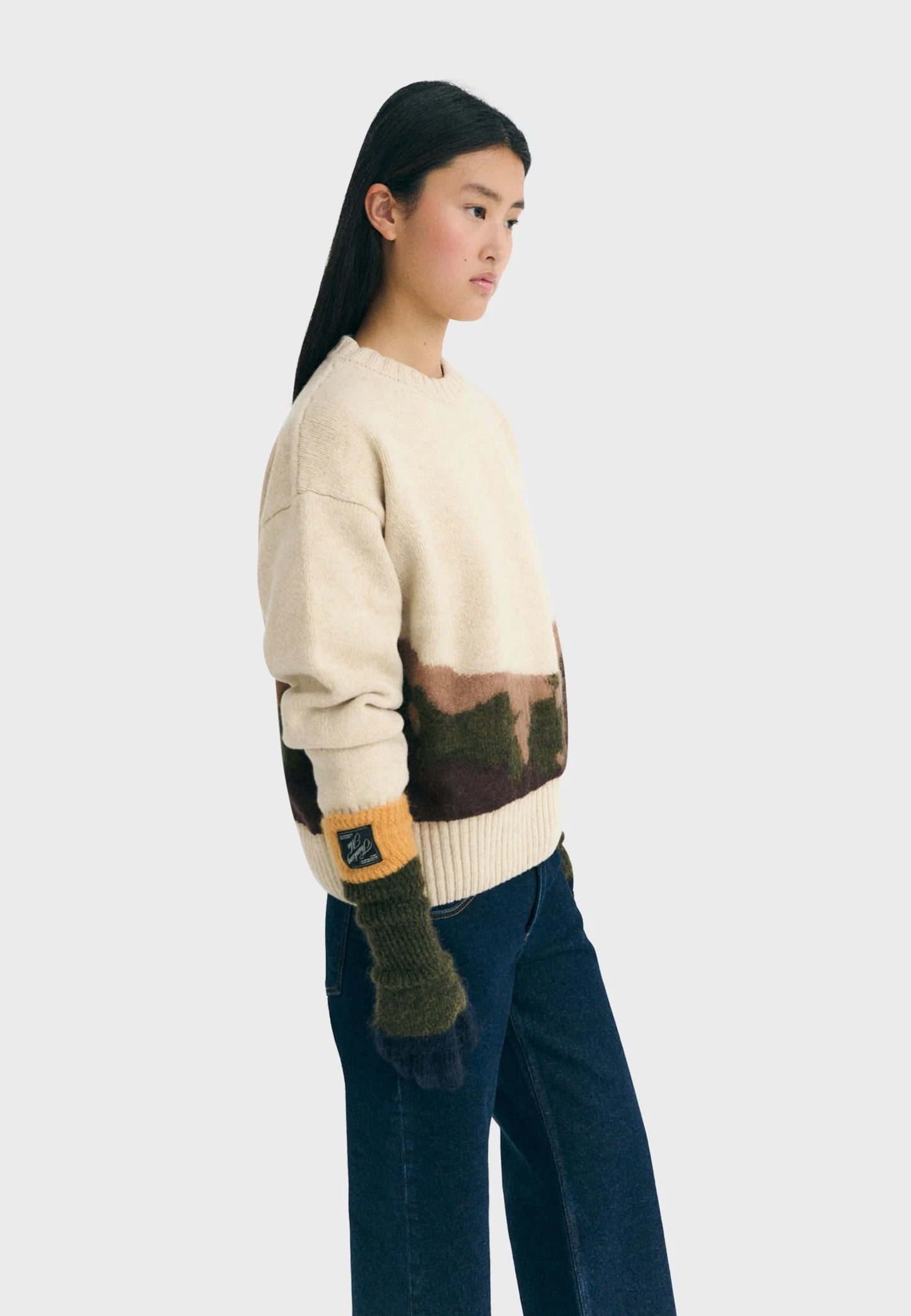 THINKING MU Maggie Gloves Green