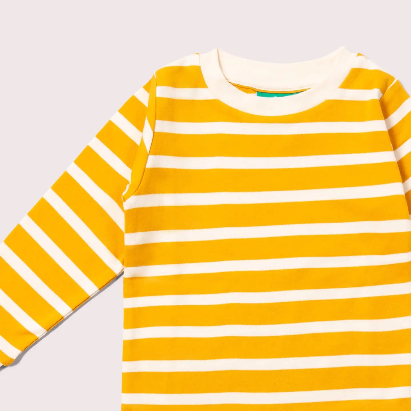 LITTLE GREEN RADICALS Gold Striped Long Sleeve T-Shirt