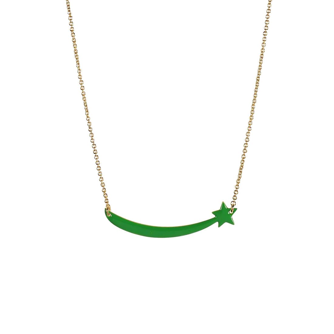 TITLEE Green Shooting Star Necklace