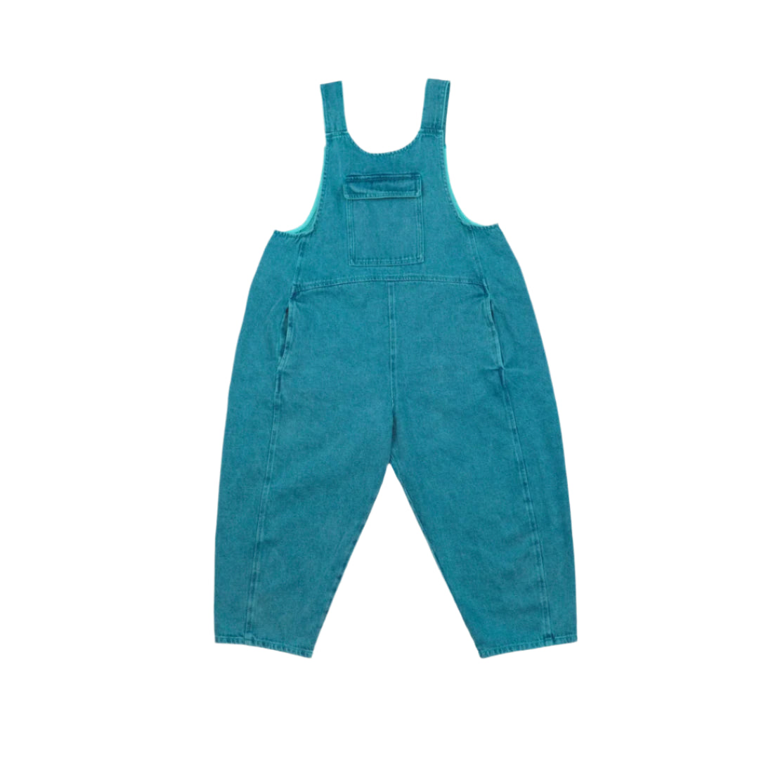 STUDIO KOTER Kai Turquoise Denim Dungarees
