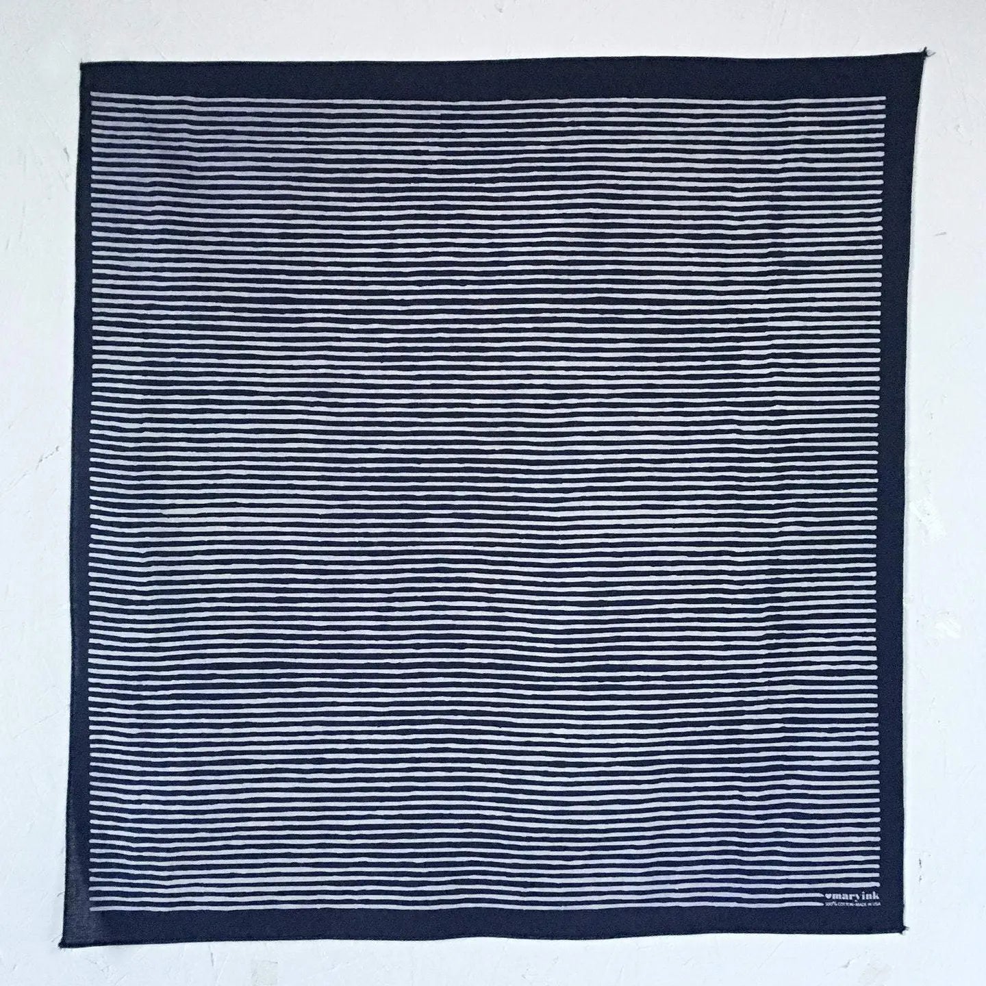 ABRACADANA Navy Striped Bandana