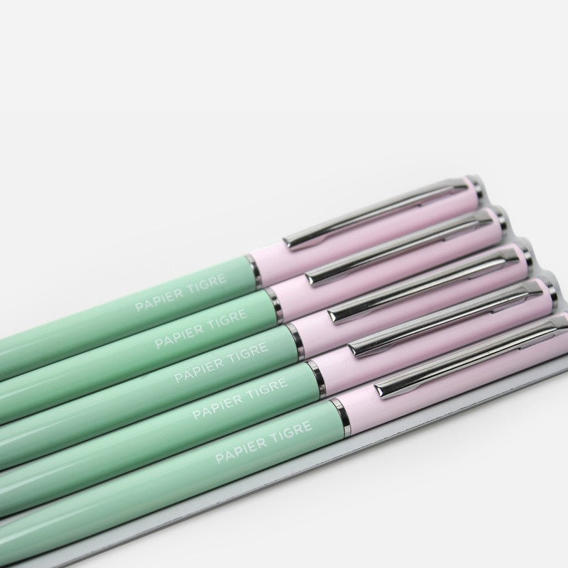 PAPIER TIGRE Ball Point Pen Pink & Green