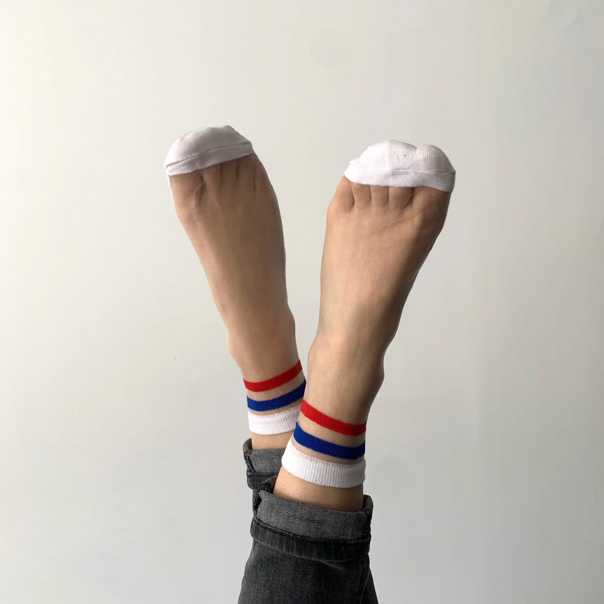 SOCKETTE Sport Stripe Sheer Socks