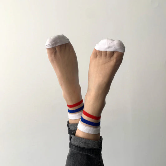 SOCKETTE Sport Stripe Sheer Socks