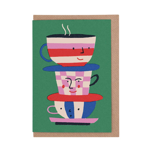 SUE DOEKSEN Teacups Card
