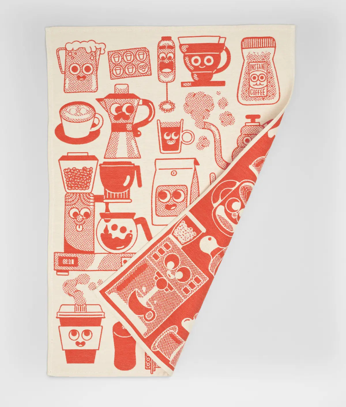 ELLIOT KRUSZYNSKI Kitchen Coffee Time Tea Towel