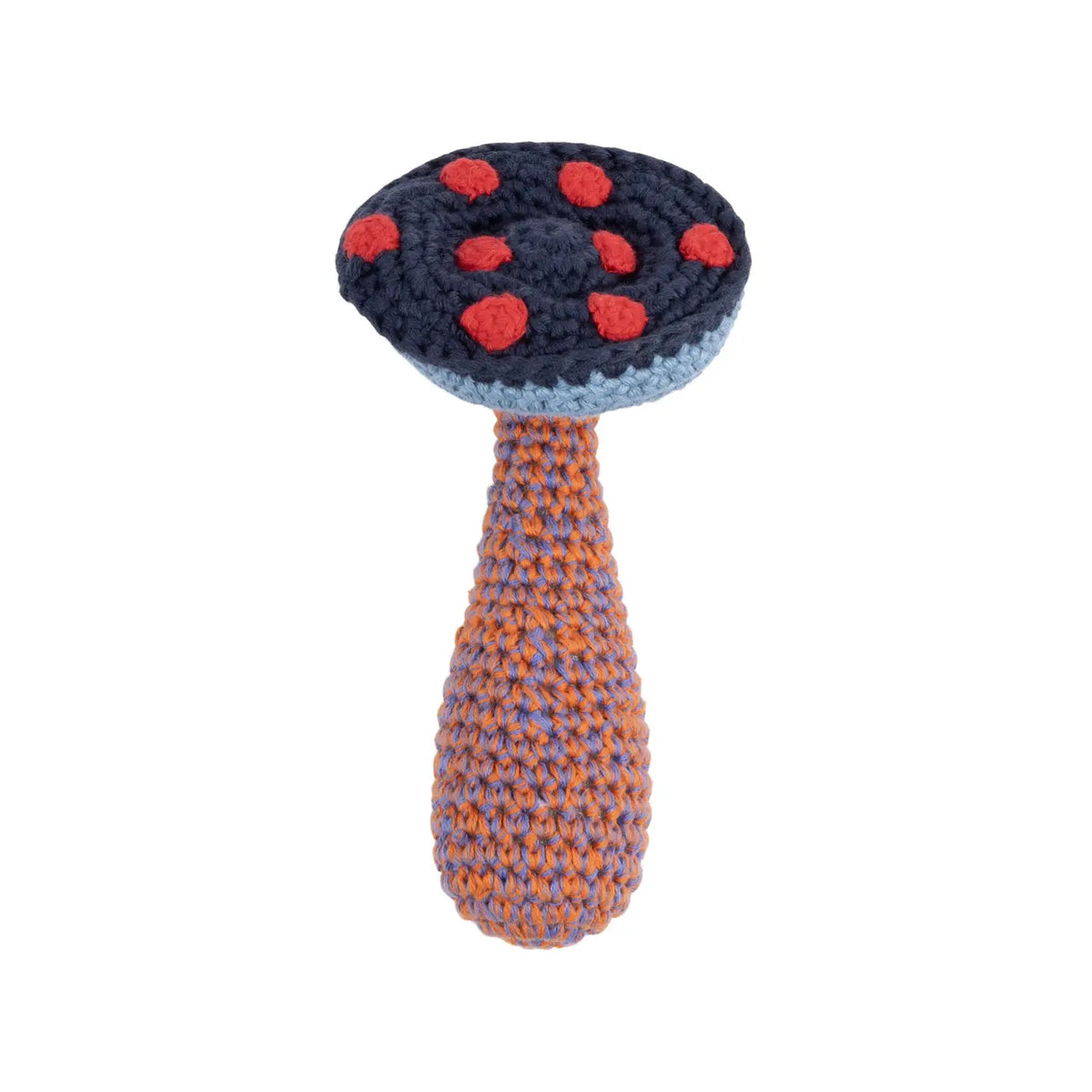 GLOBAL AFFAIRS Blue Mushroom Rattle