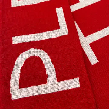 David Shrigley Red Please & Thank You Scarf