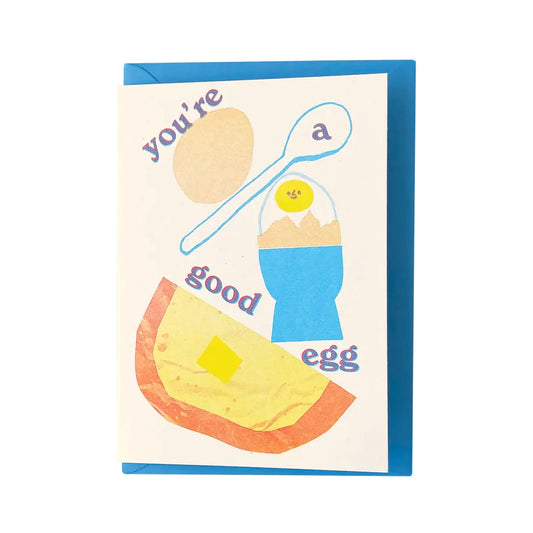 LIZZIE LOMAX You're A Good Egg Card