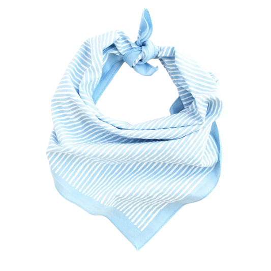 ABRACADANA Pale Blue Striped Bandana