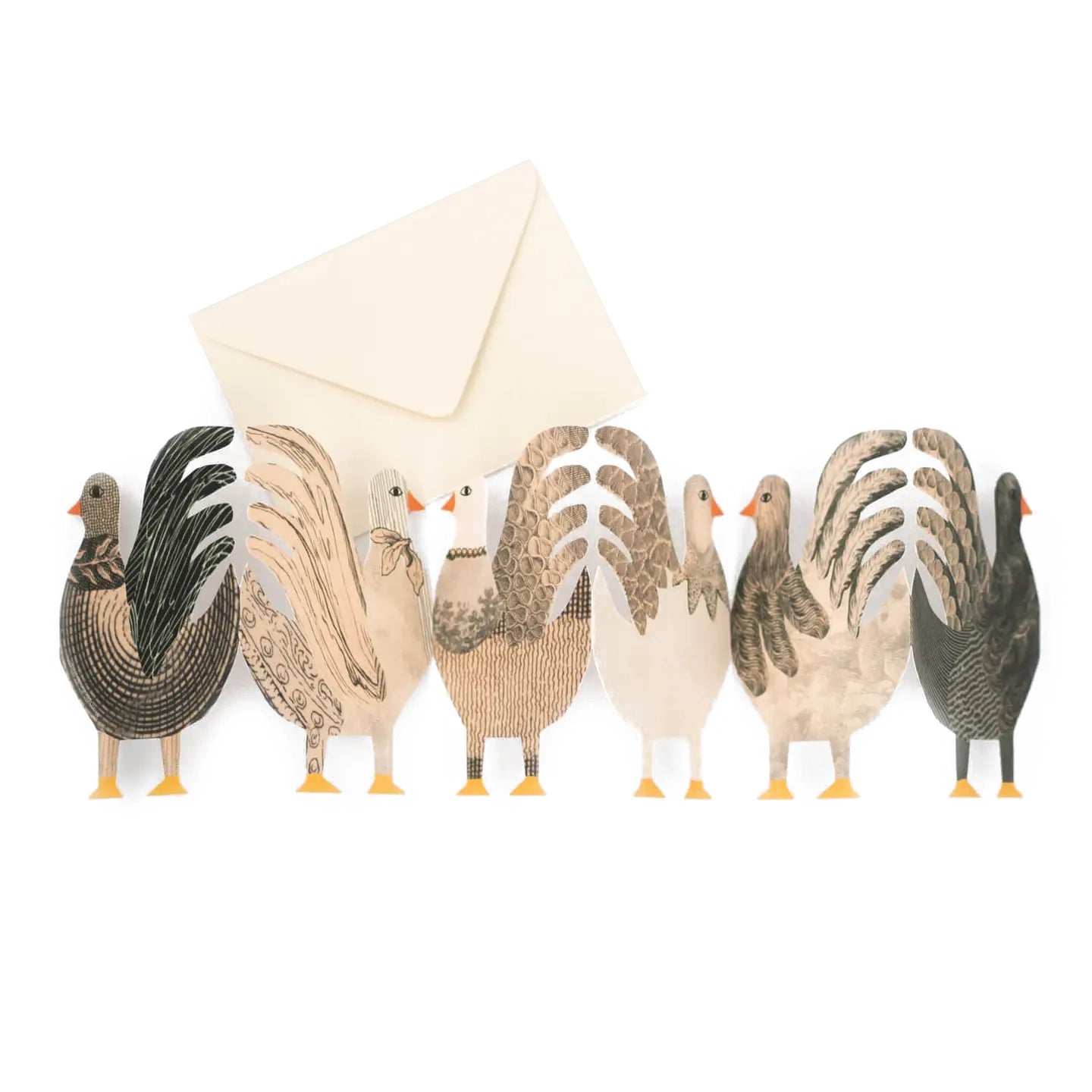 HADLEY PAPER GOODS Chickens Concertina Card