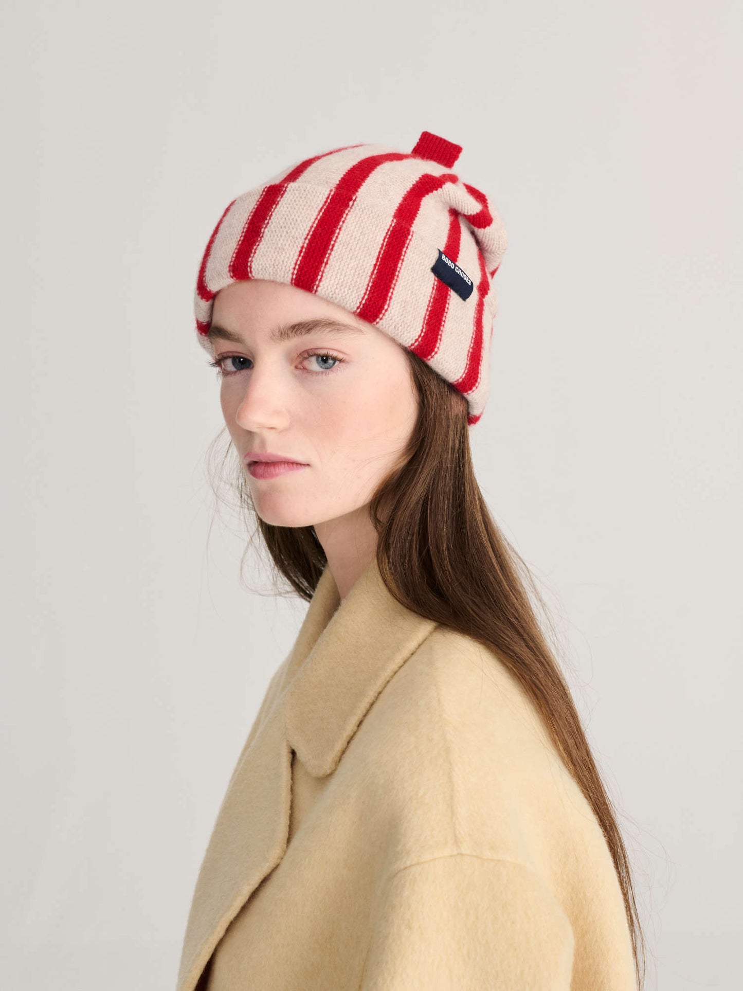 BOBO CHOSES Merino Wool Striped Beanie