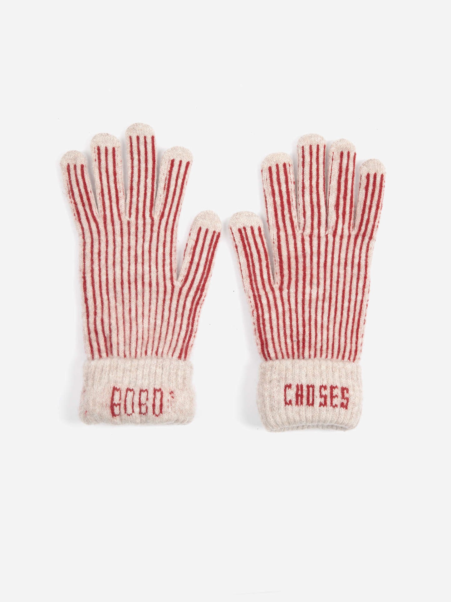 BOBO CHOSES Merino Wool Striped Gloves