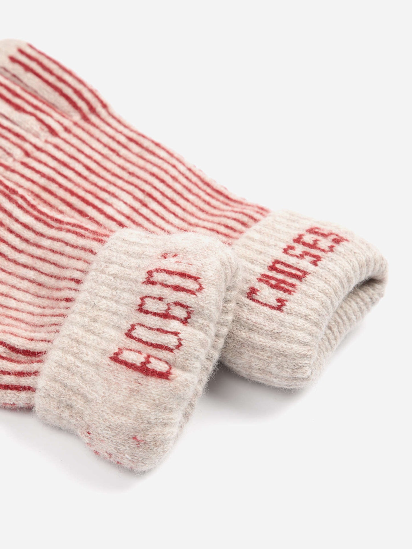 BOBO CHOSES Merino Wool Striped Gloves